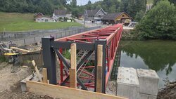 Mühlaubrücke Gasleitung